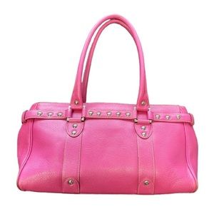 Pink Nordstrom Leather Shoulder Bag
